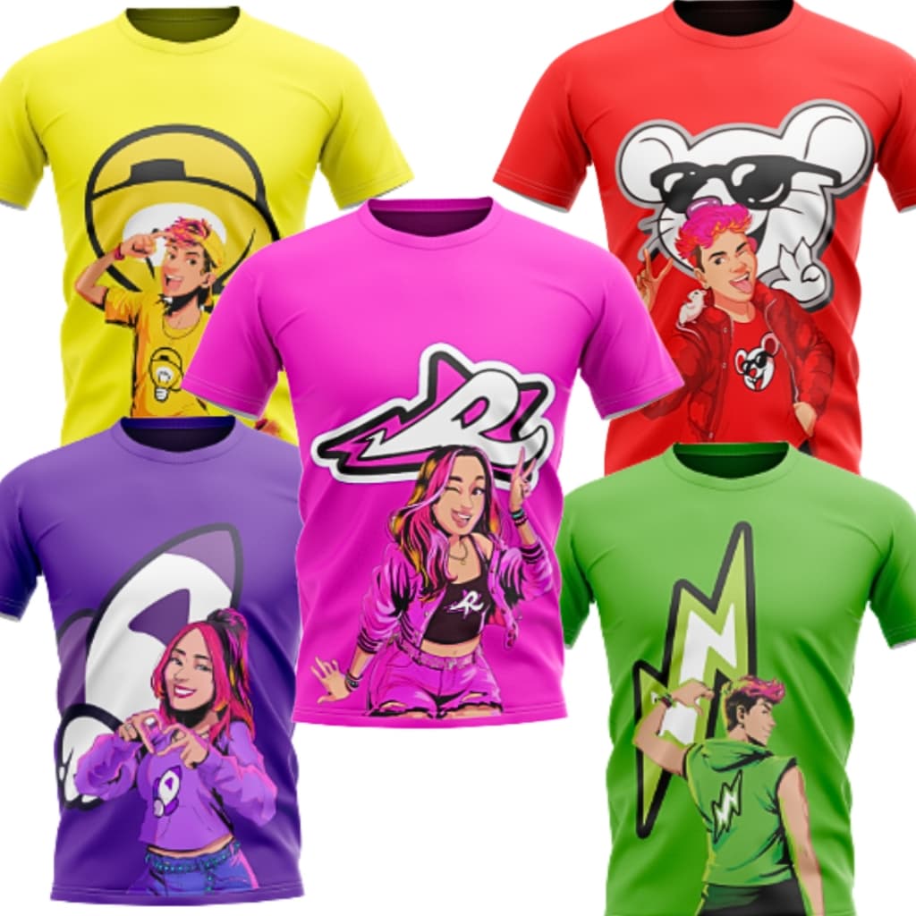 Nova coleção Camiseta da Emilly Vick Evolução dos Elementos Blusa da Emily Vick dos Rosas nova coleção