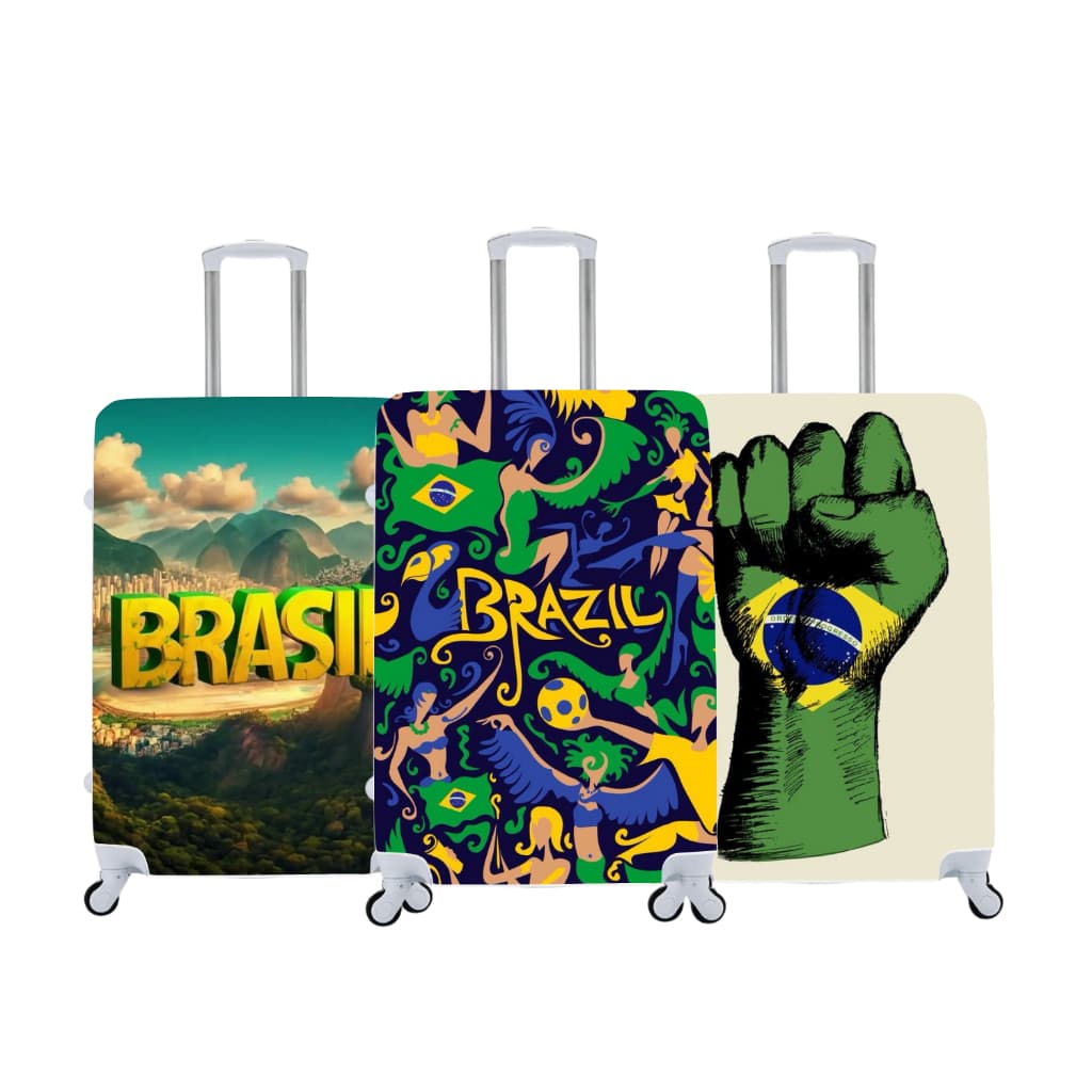Capa de Mala Personalizada do Brasil Estilo e Proteção Para Suas Viagens