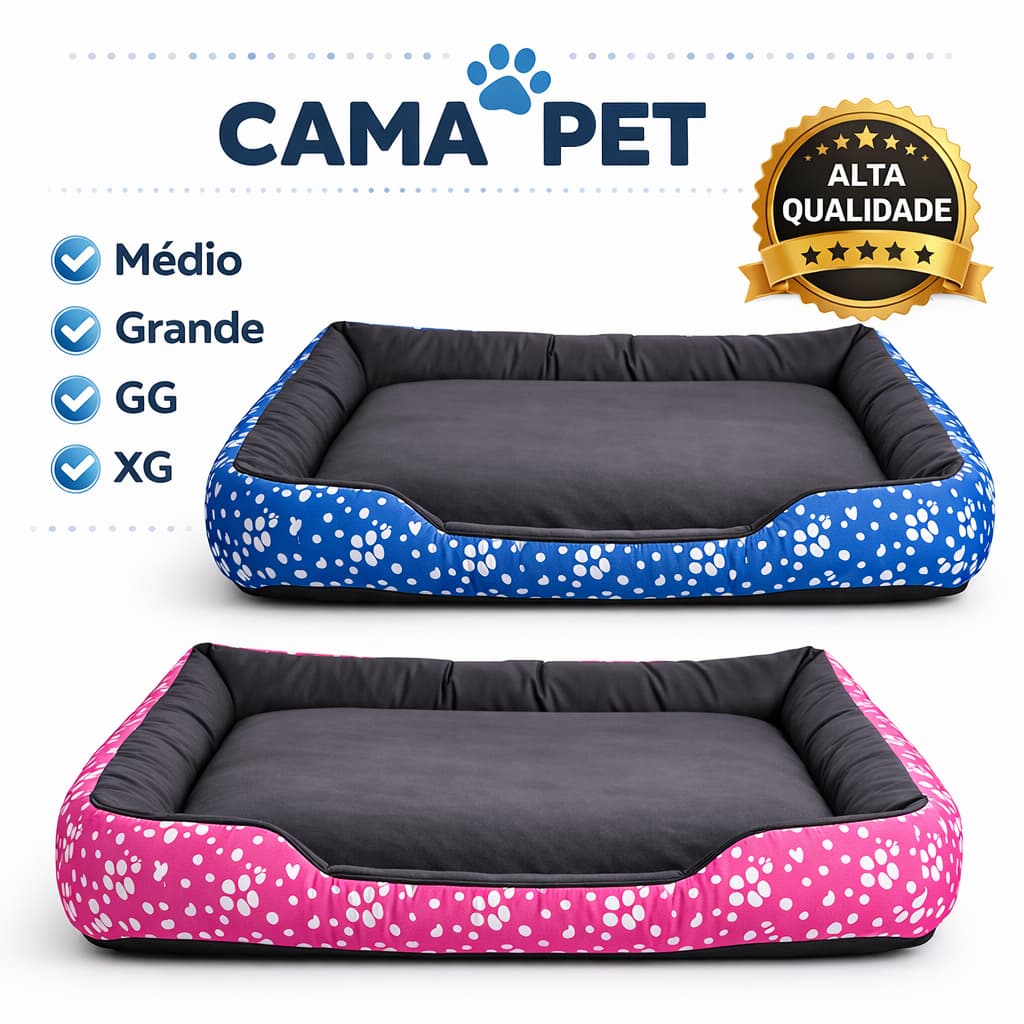 Cama De Cachorro Grande Caminha Pet Colchonete Impermeável Coberta Manta