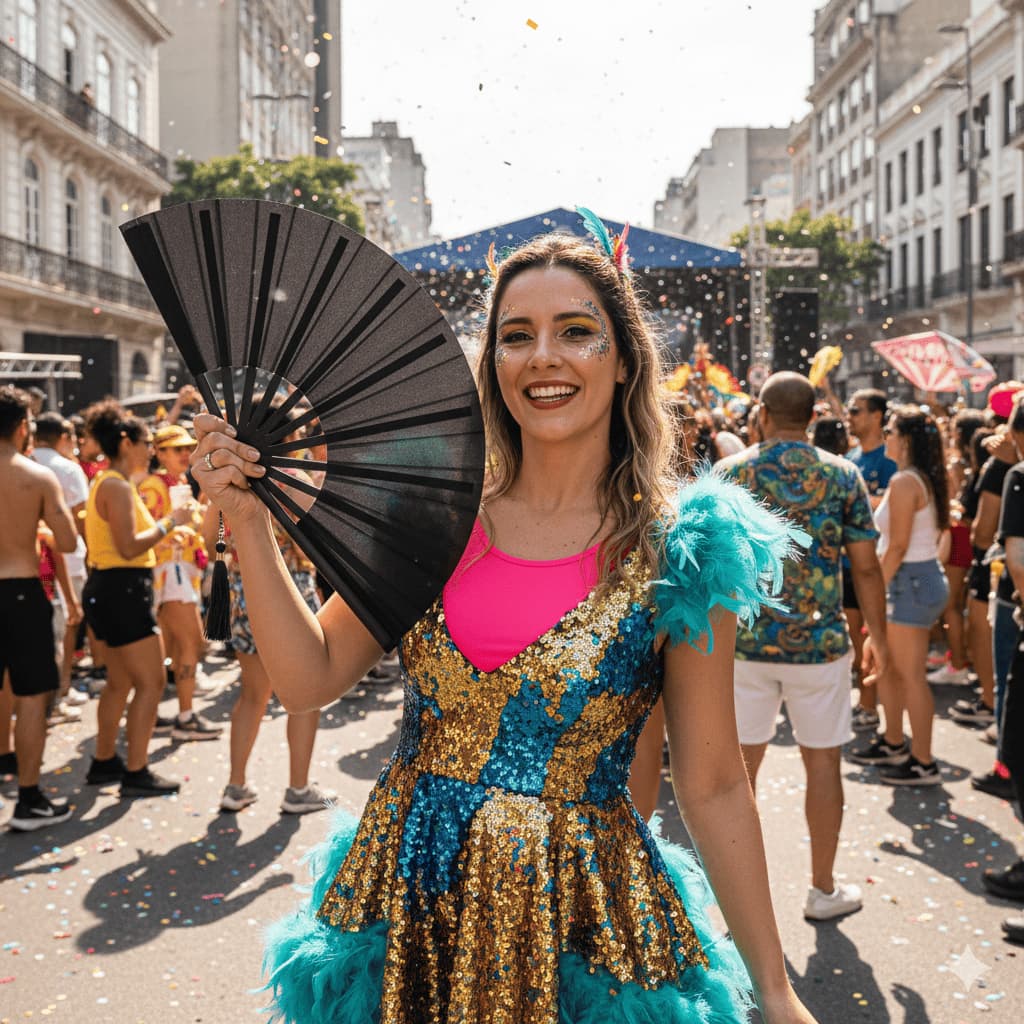 Leque de mão Oriental Grande G 65cm Dança Kung Fu Tai Chi Chuan Liso festas reveillon 2026 carnaval Festival