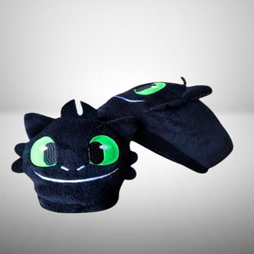 Pantufa Personagem Inverno Solado Borracha Antiderrapante