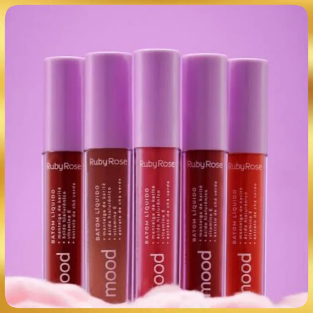 Batom Líquido Mood By Ruby Rose Alta Pigmentação 3ml