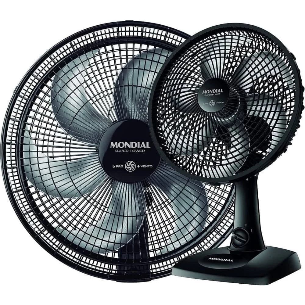 Ventilador 30cm Mondial VSP-30 Mesa Potente Silencioso 3 Velocidades Turbo Econômico