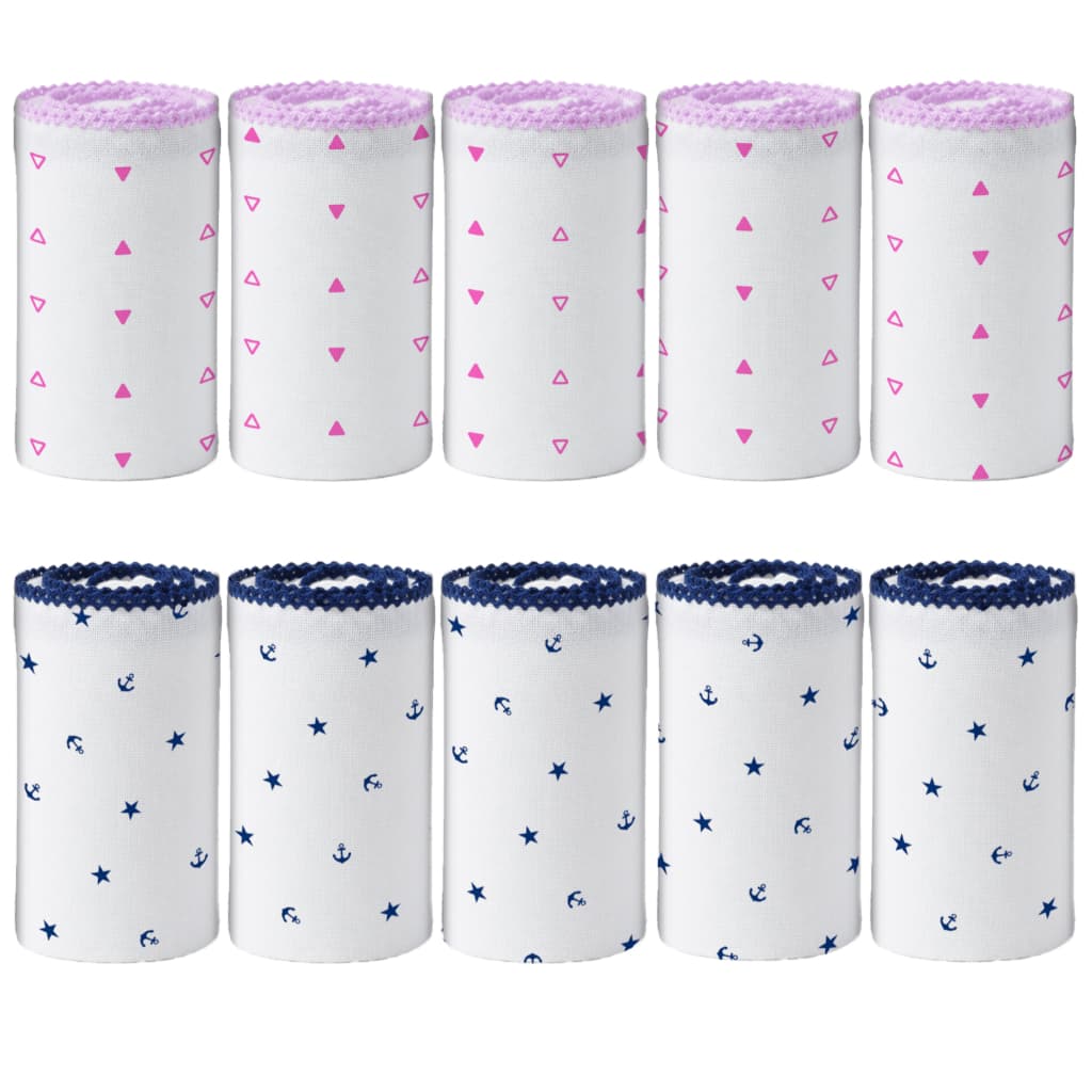 Kit 5 Fraldas de Boca Luxo Marca Cremer 33x33cm com Crochê na Bainha – Paninho Babete Premium 100% Algodão, Tecido Macio