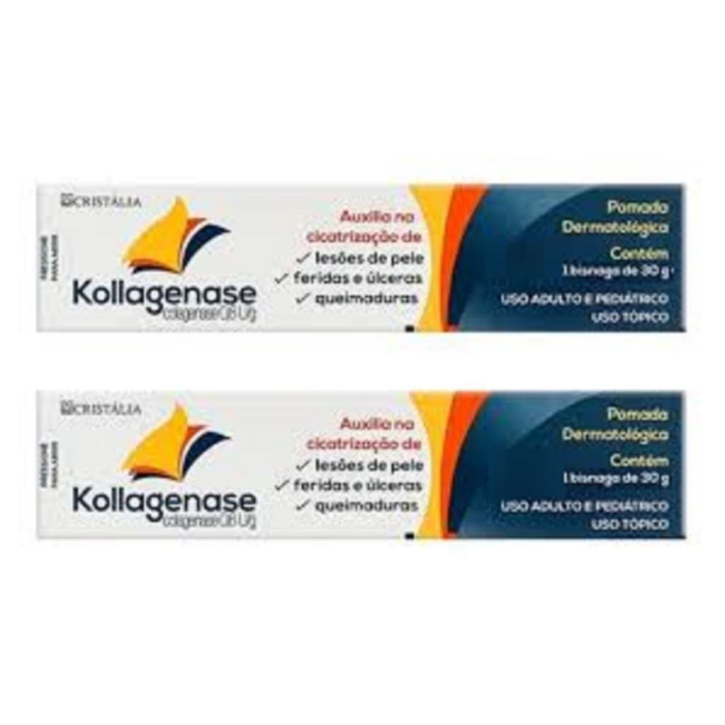 Pomada Kollagenase Colagenase 0,6U/g + Cloranfenicol 0,01g (Bisnaga 30g)