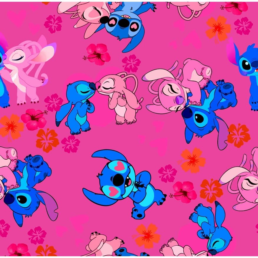 Tecido CETIM Estampado Personagens 65 - 150 de Largura