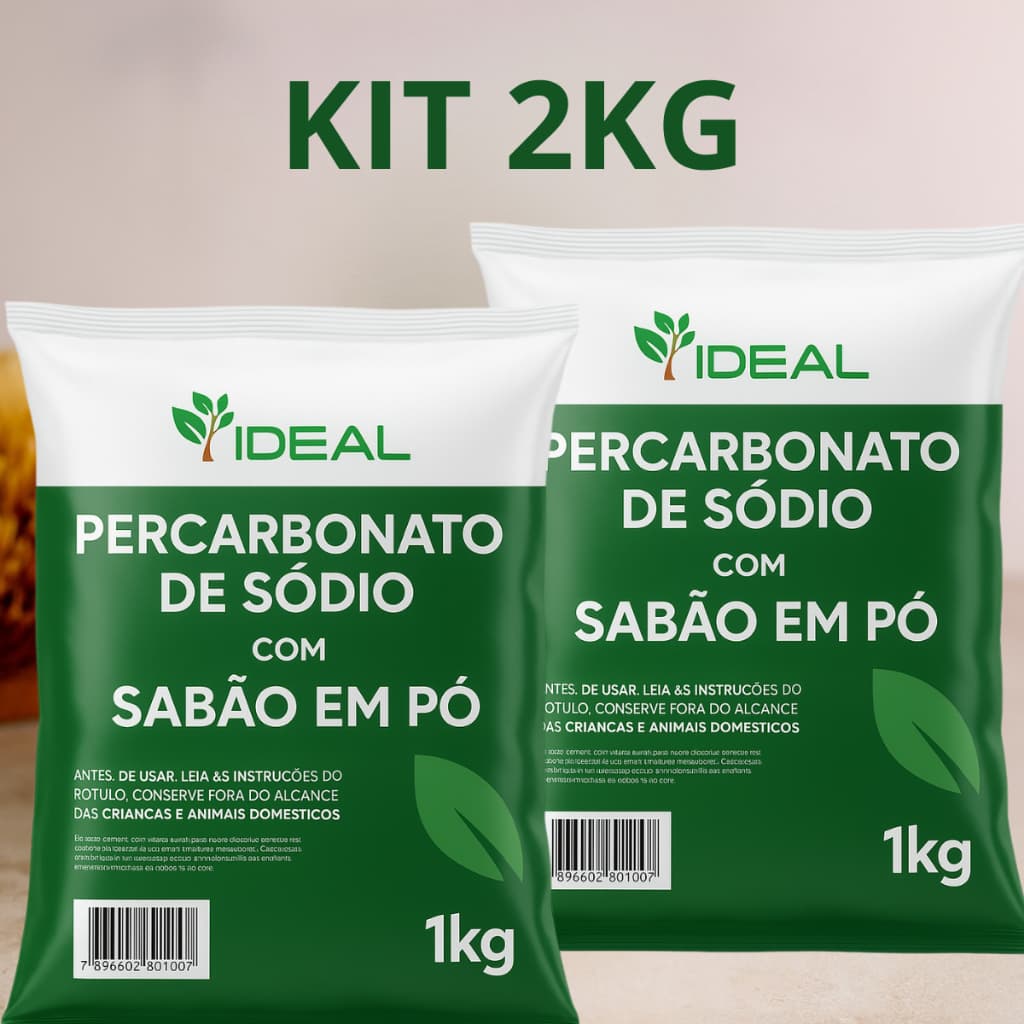 Percabonato Perfumado Com Sabão em Pó 2kg 1kg