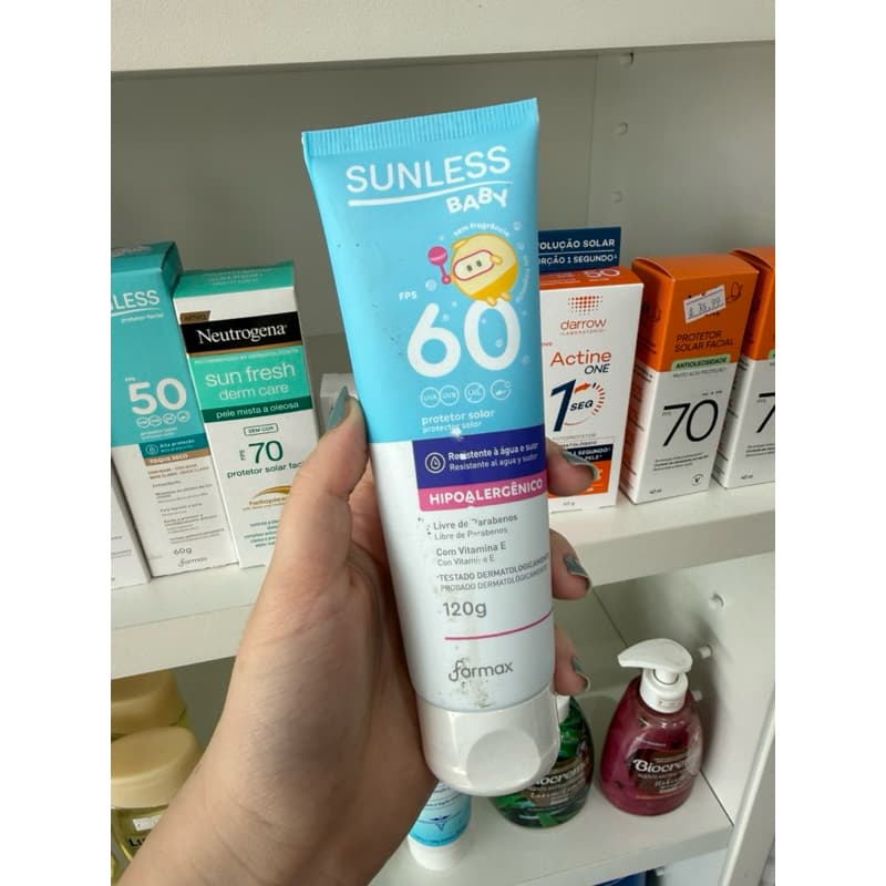 protetor solar Farmax Sunless Baby FPS 60