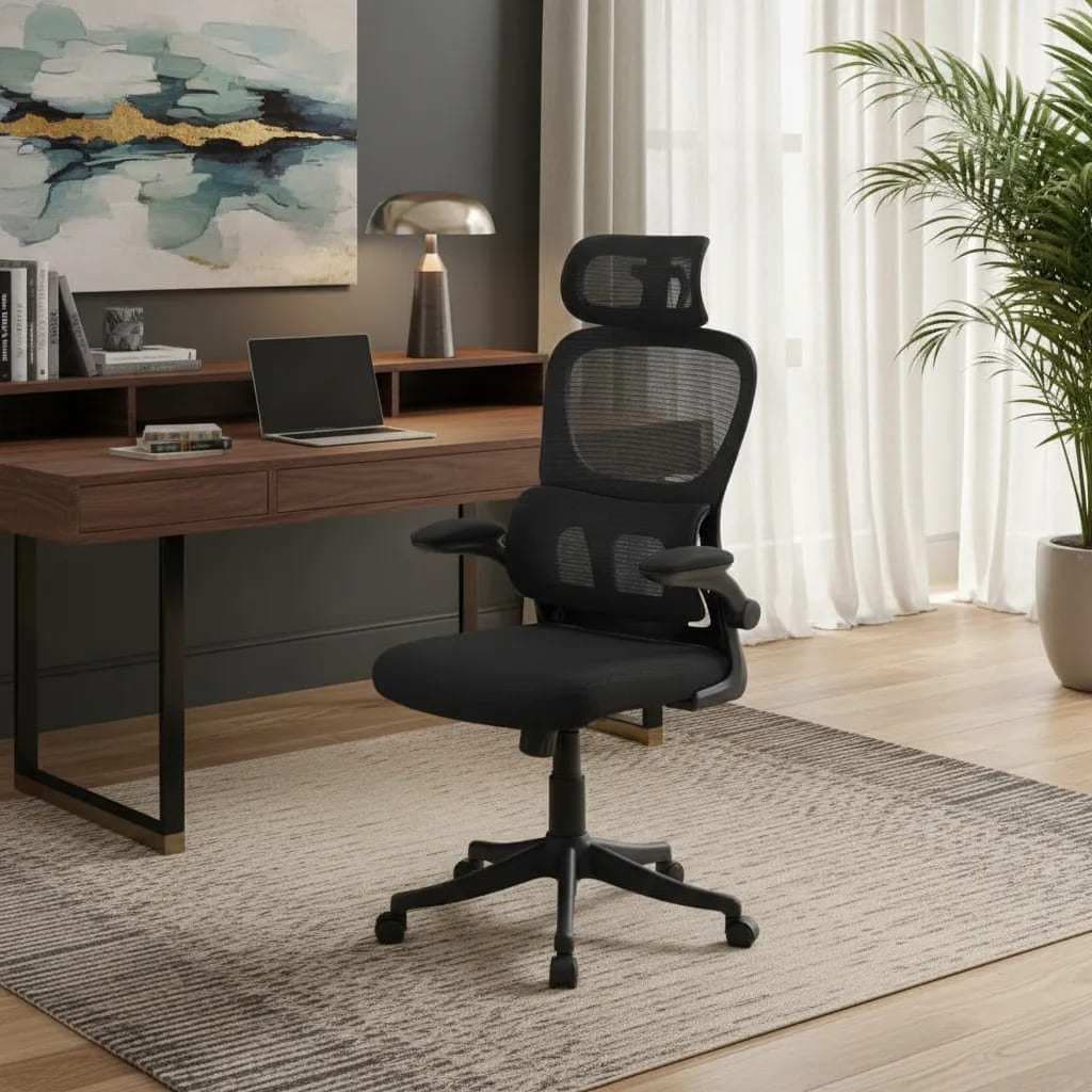 Cadeira De Escritório Ergonômica LuvinCo Genebra B500 G500 Executiva Suporte Lombar Tela Mesh 200kg