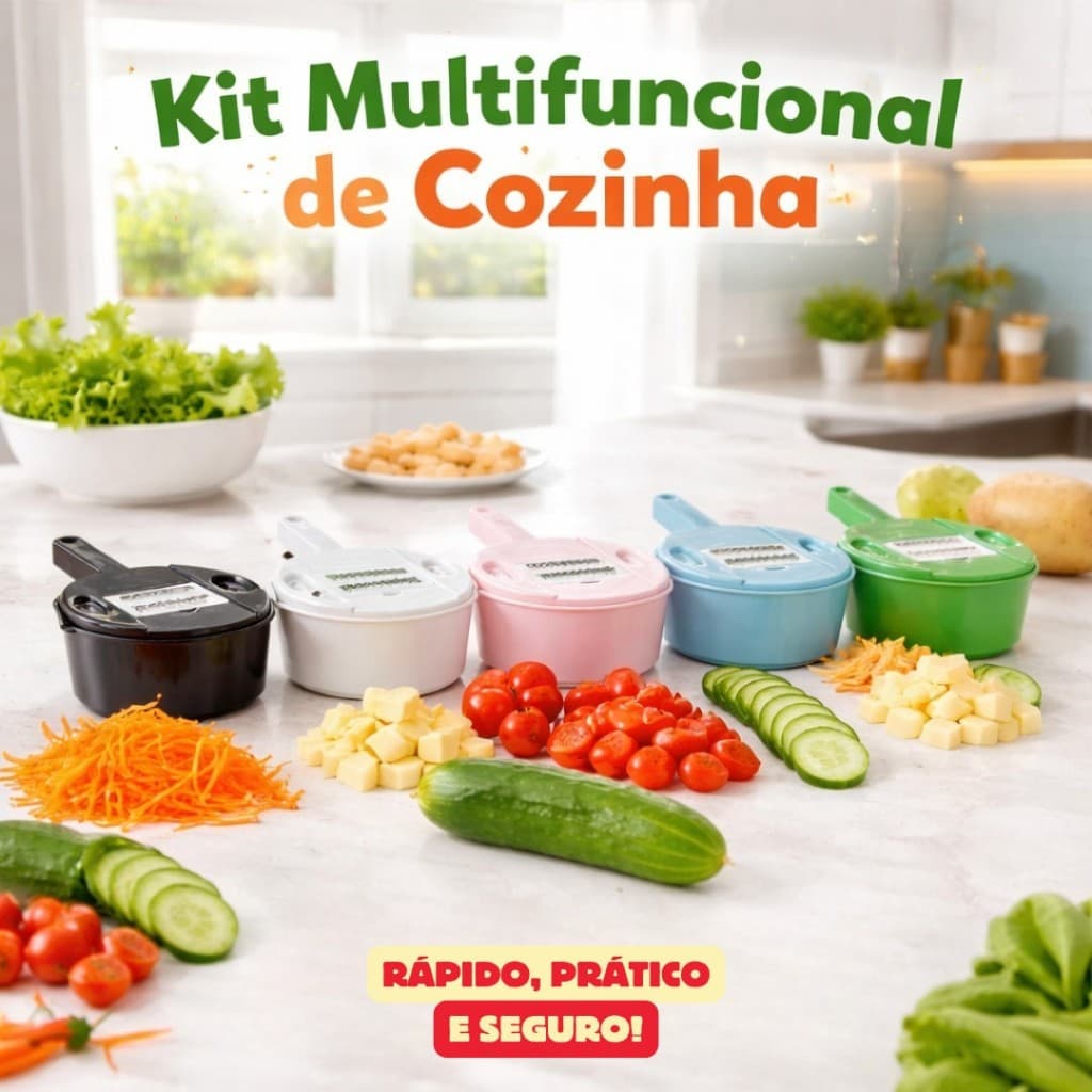 RALADOR DESCASCADOR CORTADOR FATIADOR DE LEGUMES VEGETAIS ALIMENTOS FRUTAS MULTIFUNCIONAL 12 EM 1