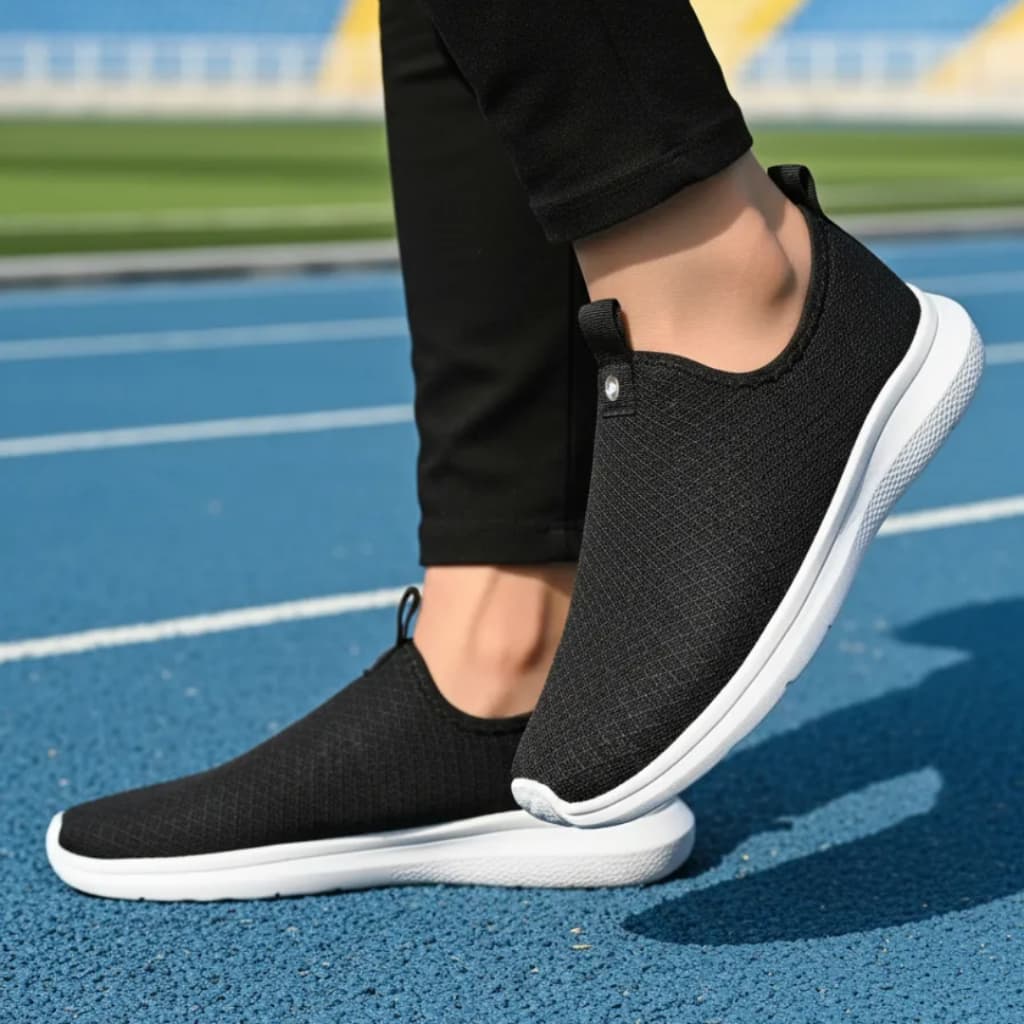 Tênis Feminino Meia  Academia Esportivo Corrida  Calce Fácil Ortopédico e Confortável