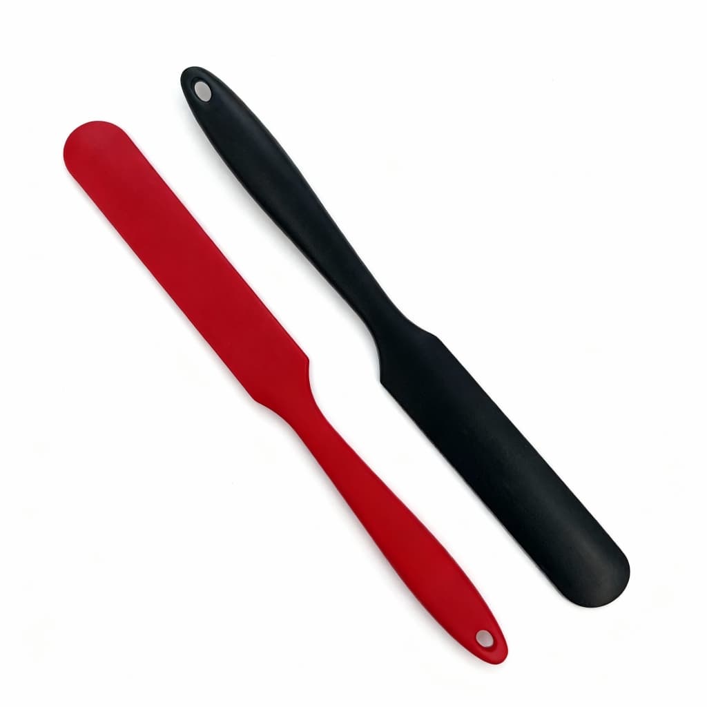 Kit 2 espátula Faca Fino De Silicone Para Bolos/Cremes Cozinha