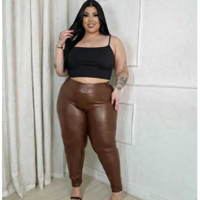 SELAH - CALÇA LEGGING TIPO VINIL PLUS SIZE G1 AO G4