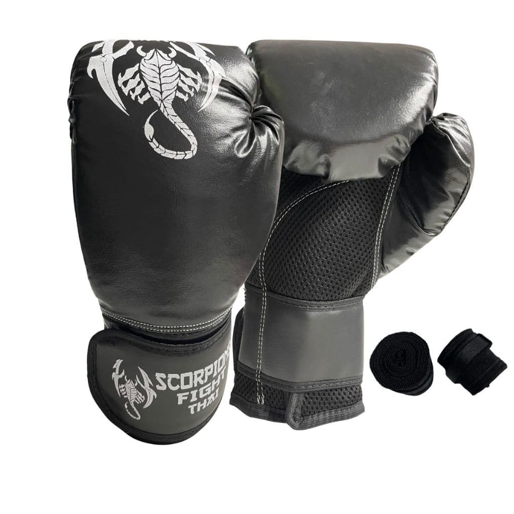 Kit Luvas Muay Thai Boxe Kichcboxing +bandagen