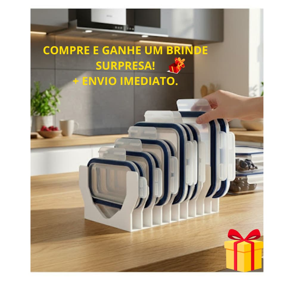 Organizador De Tampas De Potes Suporte De Armário Cozinha Prático Ajustável Divisórias Premium