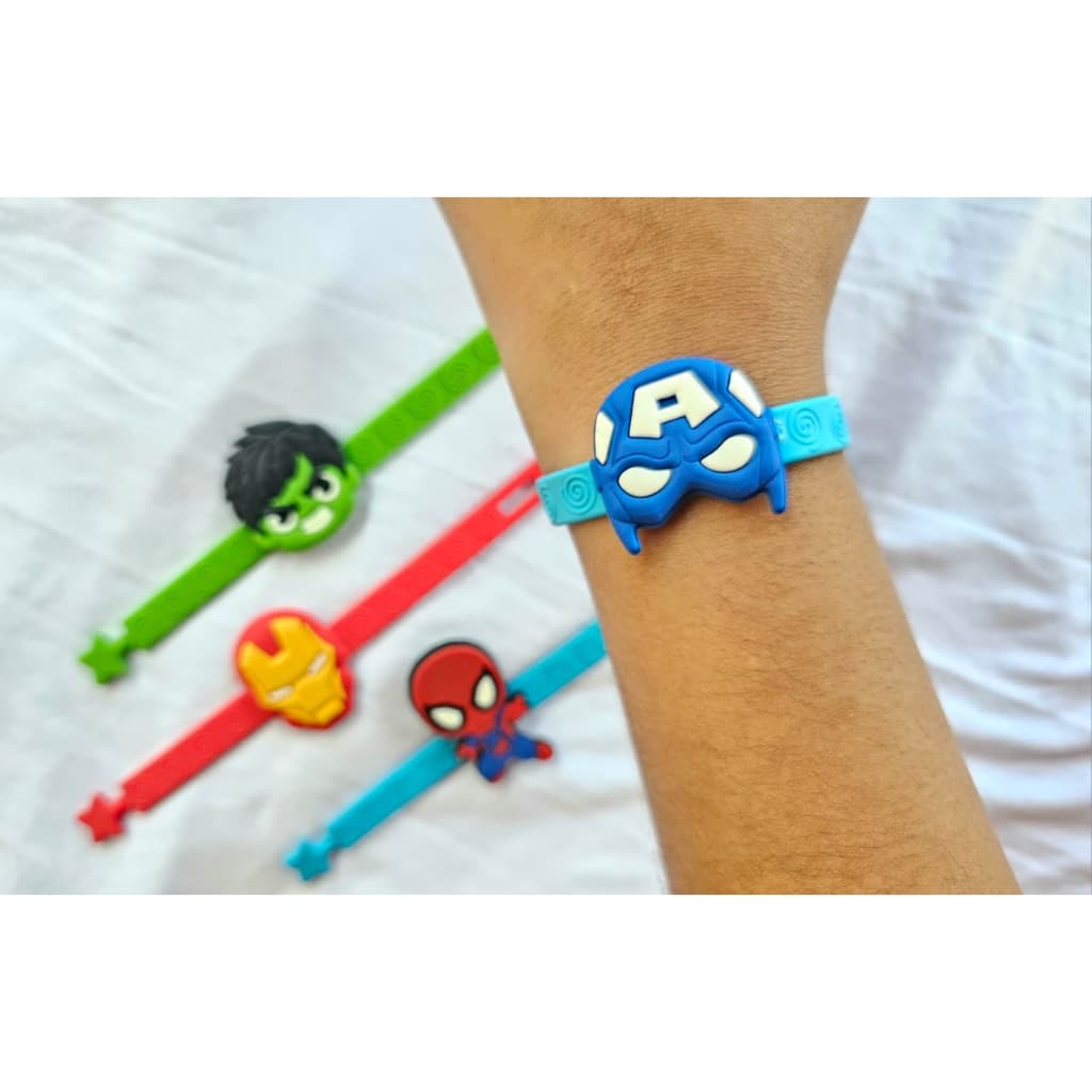 Kit 10 - Pulseira Heróis - Lembrancinha