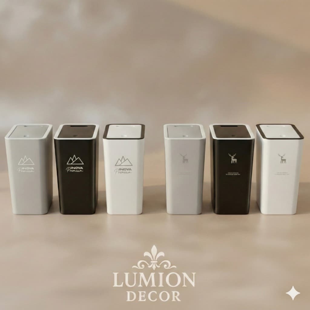 Lixeira Luxo Com Tampa Click Design Moderno Para Banheiro Lavabo Cozinha  e Escritório