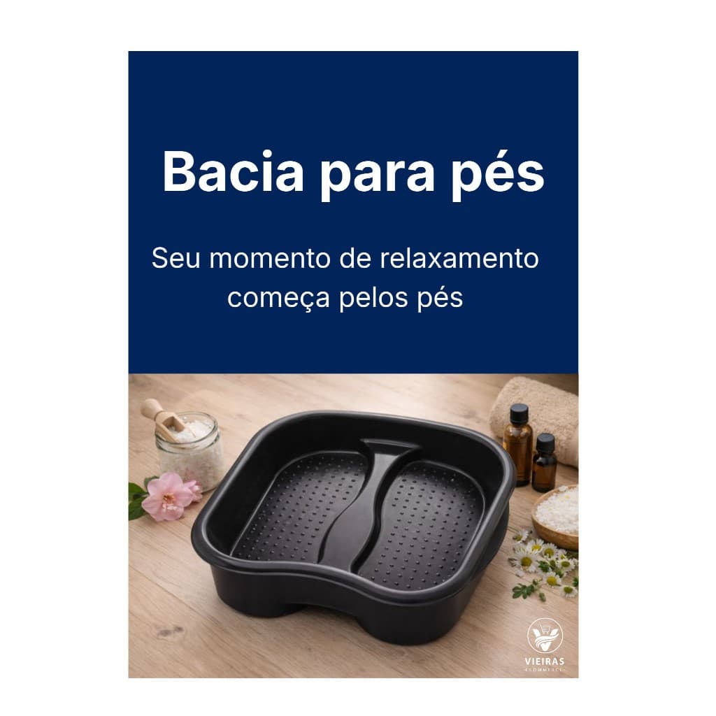 Bacia Para Pés Pedicure De Plastico Reforçado