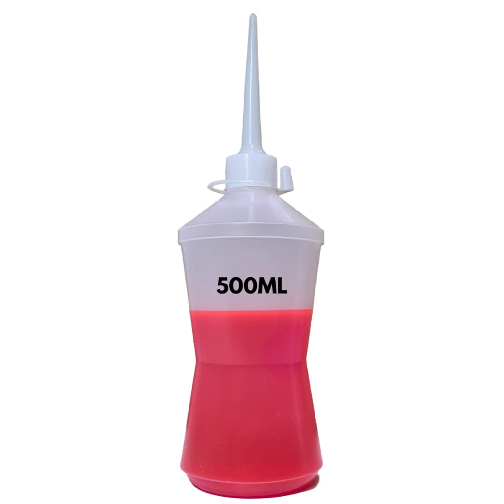 Almotolia Pisseta Frasco  Bisnaga Bico Reto Transparente 500ml