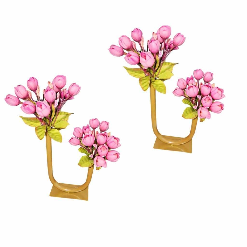 Kit Com 2 Suporte Arranjo Para Flores E Decoração De Festa Centro De Mesas