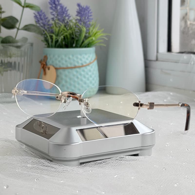 Armação de óculos Balgriffi sem aro Retro Moda Unissex Modelo novo tem vários cores 🔝 1320