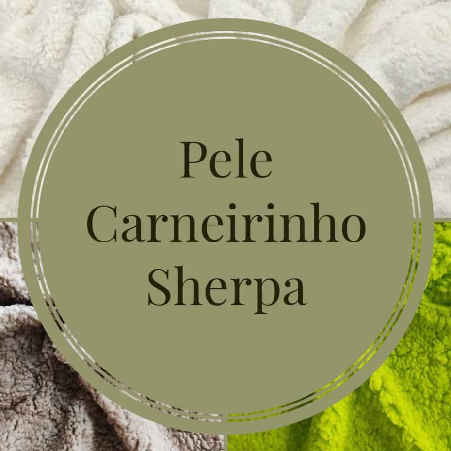 3 METROS TECIDO PELE CARNEIRINHO "SHERPA" OU CARAPINHA  (3M X 1,60M)