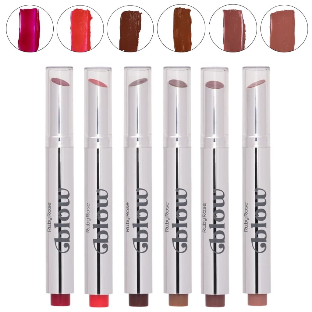 Batom Lip Balm Labial Girl's Night Linha Blow Ruby Rose