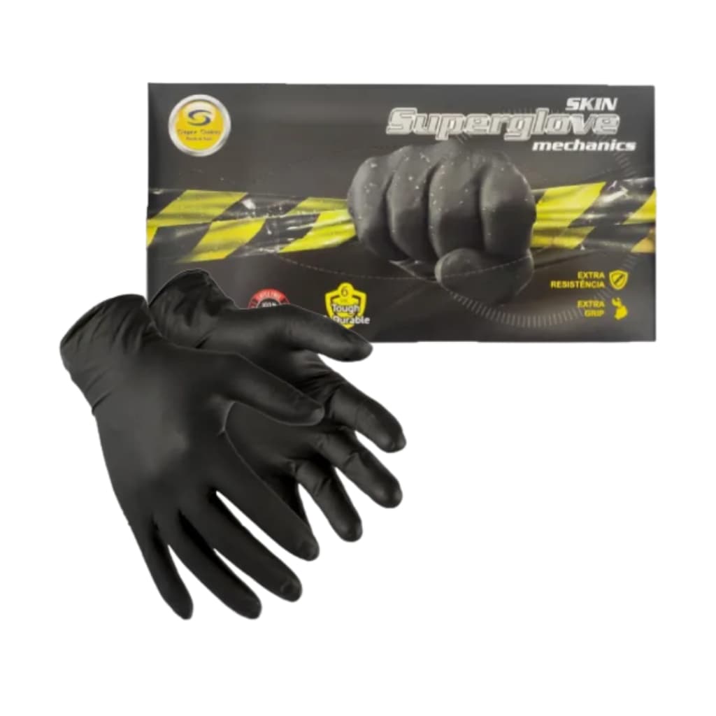 Luva de Segurança Super Glove Embalagem Com 50 Unidades de Luva Epi Luva de Proteção