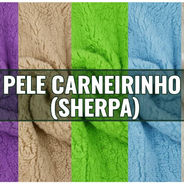 2 METROS TECIDO PELE CARNEIRINHO "SHERPA" OU CARAPINHA (2M X 1,60M)