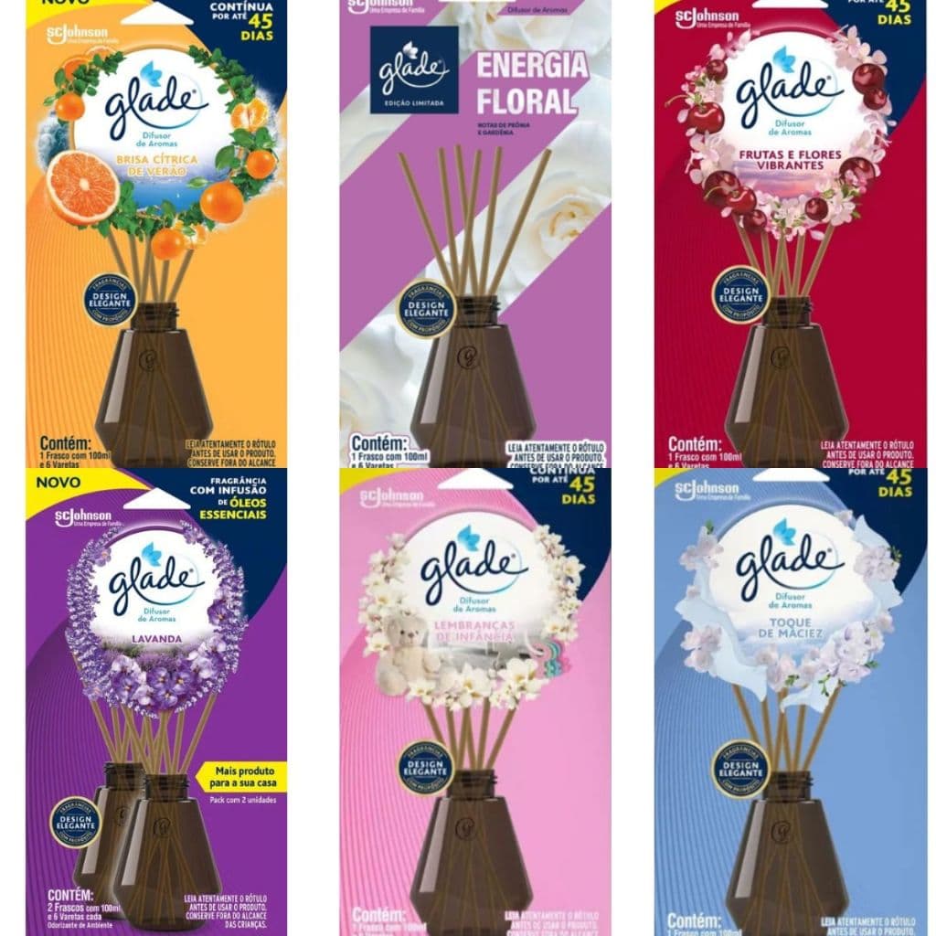 Difusor de Ambiente Glade 100ml Várias Fragâncias, 6 Opcões!