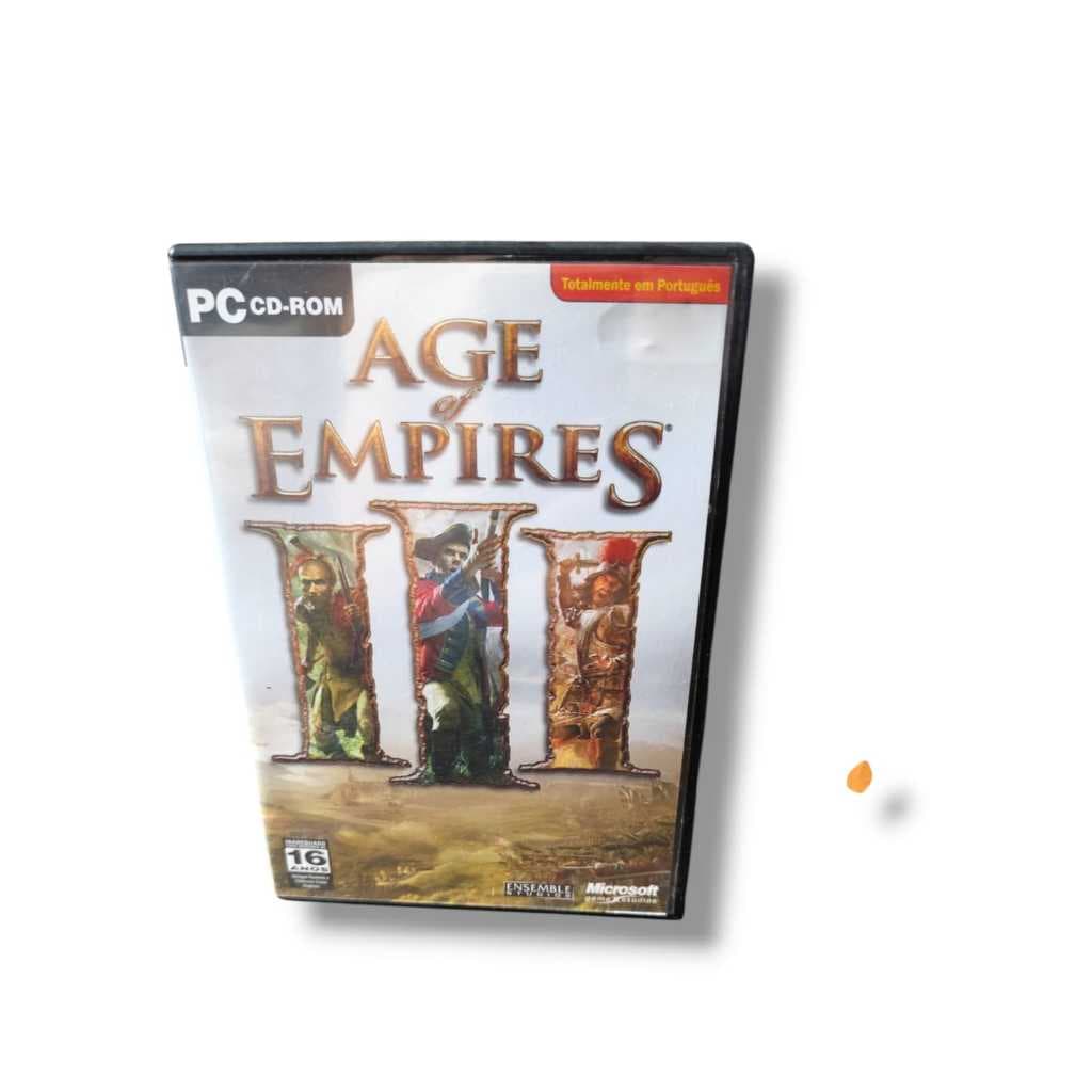 Age of Empires III PC - Incompleto - Discos + Manuais Originais (SEM DISCO 2)