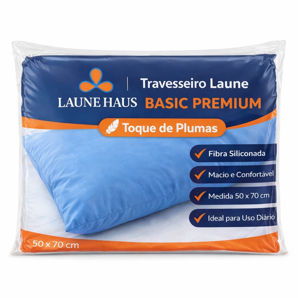 02 ou 01 Travesseiro Protective  Macio Fibra Siliconada 45x65cm Impermeável  Laune Haus
