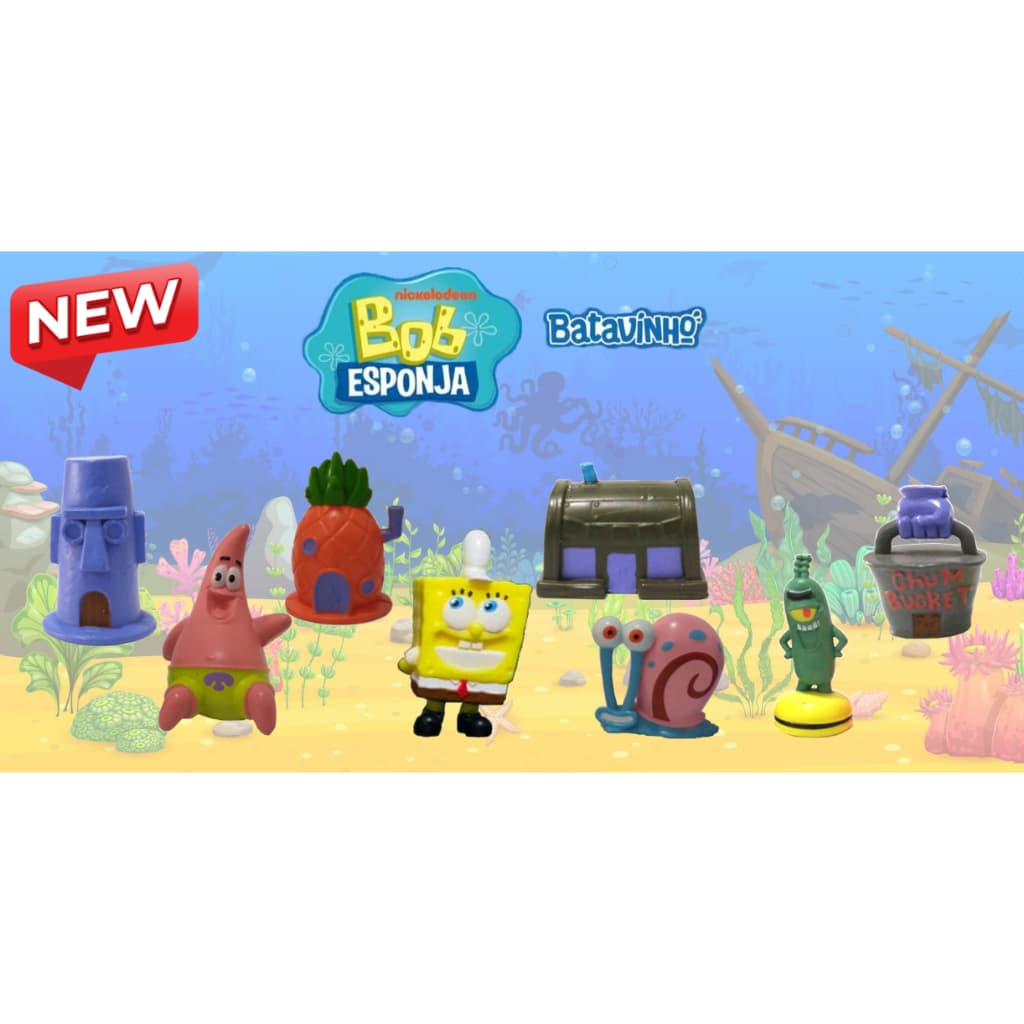 NOVA COLEÇÂO! Bob Esponja Batavinho Surpresa - Miniaturas Sortidas - Série 2
