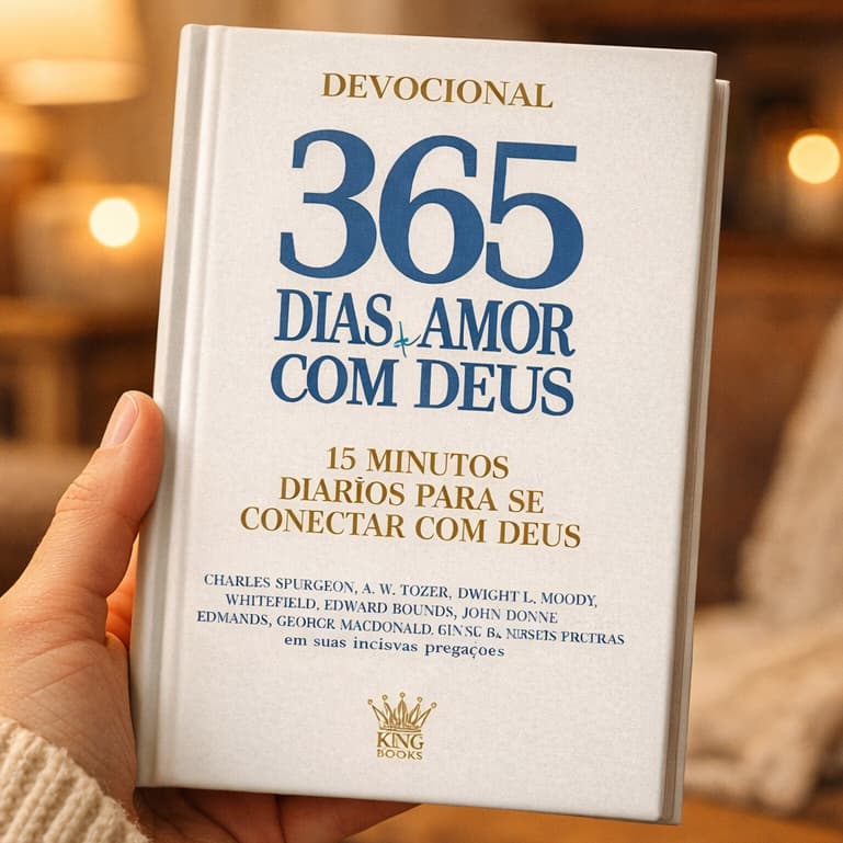 Livro 365 Dias de Amor com Deus Devocional Diário Fé Conectar com Deus