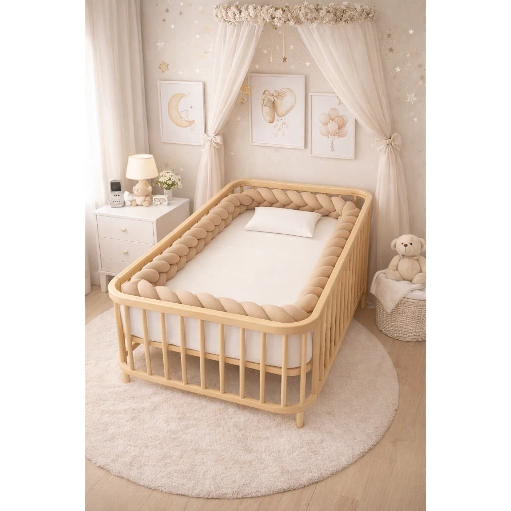 Trança para Berço Avulsa 2,5 Metros / 4 Metros / 5,5 Metros Lisas de Berço Americano/montessoriano Promoção