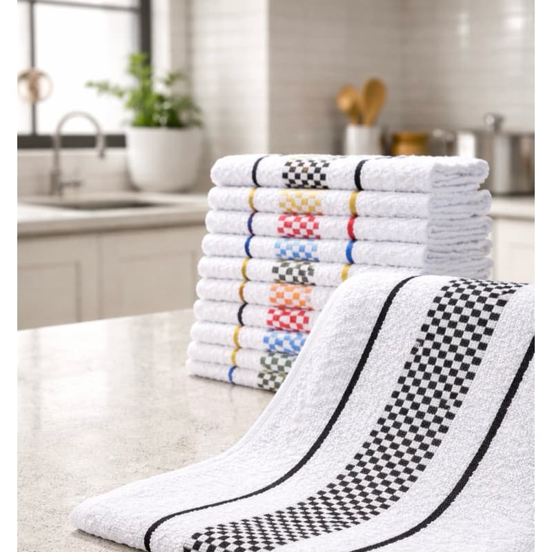 Kit 15,10 ou 5 Panos De Prato jacquard 45x70 Atoalhado Algodão Toalha Copa Cozinha