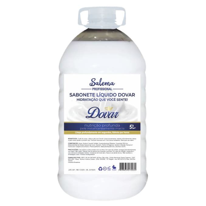 Sabonete Líquido Original 5L Dovar 5 Litros