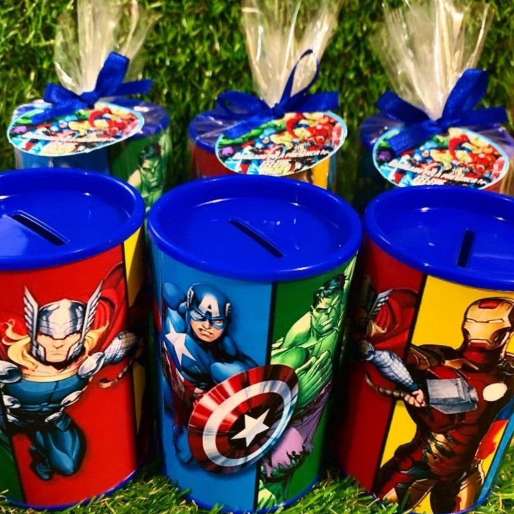 Kit 65 Rótulo Adesivo Personalizado p/ Cofrinho/Tubetes/Bolinha de Sabão Aniversário Lembrancinha.