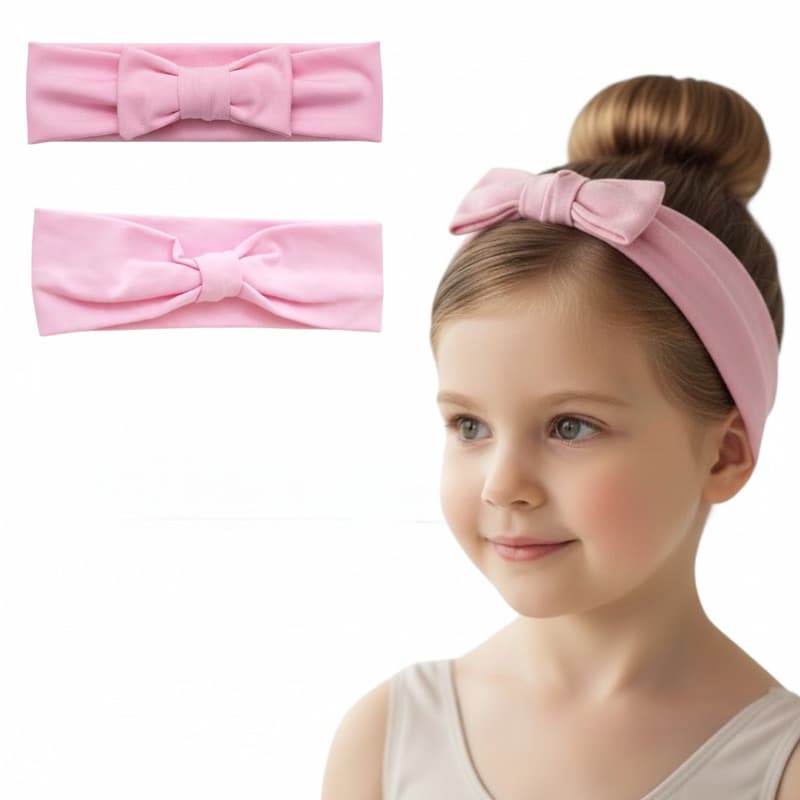 Faixa de Cabelo Ballet com Laço ou Nó em suplex Dança Acessório Bailarina