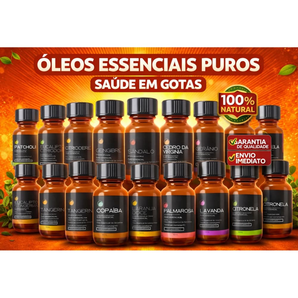 Óleo Essencial Concentrado Puro p/ Aromaterapia Tropfen 10 mL
