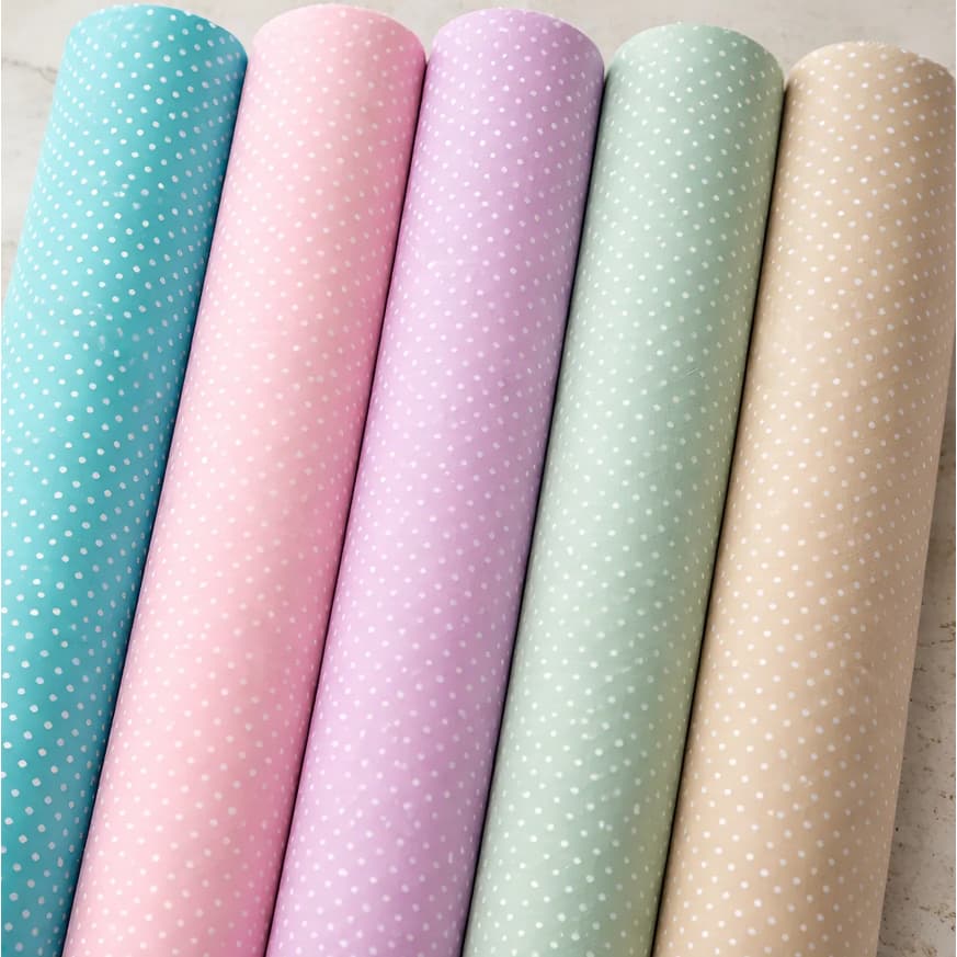 Kit 5 Cortes de 40x75cm Tecido Tricoline Poá 100% Algodão