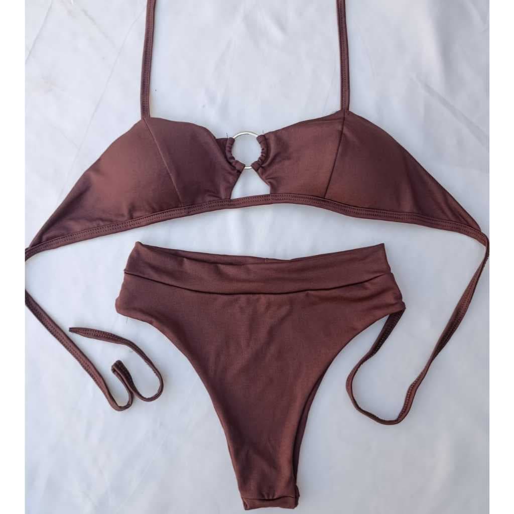 Biquini Femenino com aro- suplex  Conjunto Confortable em cores vibrates de 'P' ao 'G1'