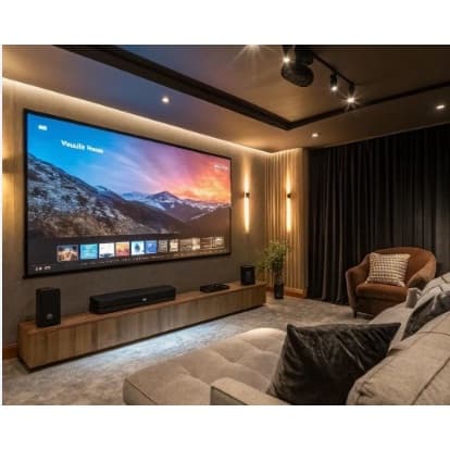 TELA DE PROJETOR 70 POLEGADAS DOBRÁVEL  + VELKRRO ADESIVO PRA FIXAR NA PAREDE