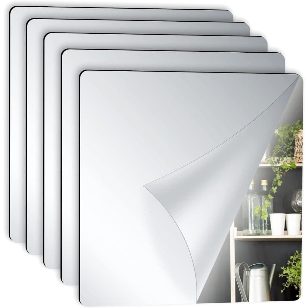 kit 12 Espelhos Adesivo Decorativo De Parede 30x40 cm Versátil