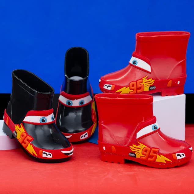 Bota Galocha Infantil Meninos Masculino Criança Leve Confortável Impermeável