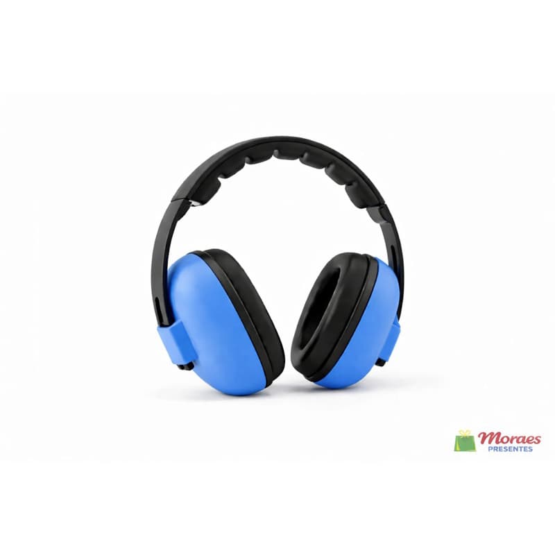 Abafador de ruído infantil confortável e ajustável, ideal para estudo, viagens e ambientes com barulho.