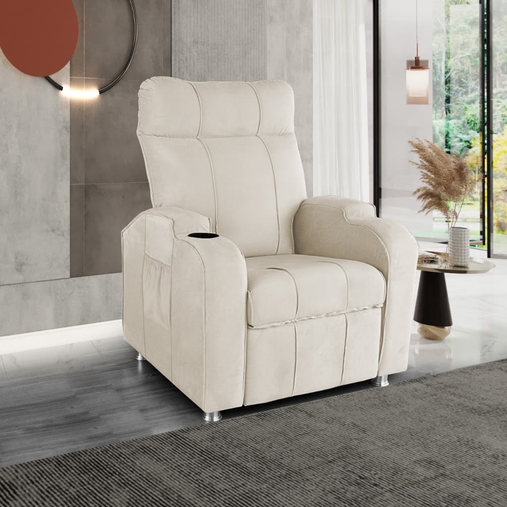 Poltrona para Sala Reclinável do Papai Quarto Hospital Clínica Pós Operatório com Porta Copos DANY