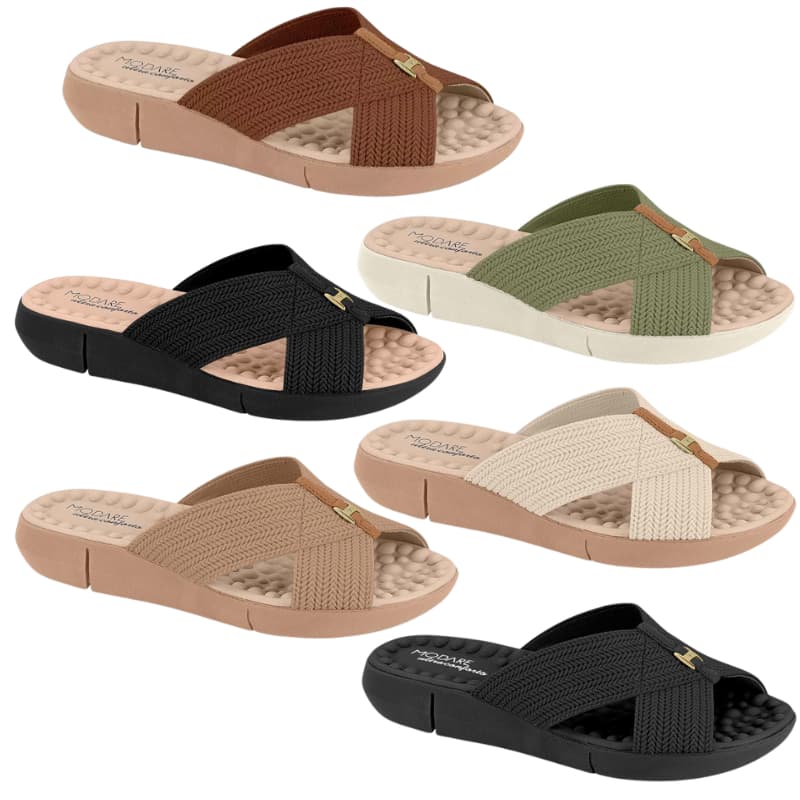 Chinelo Feminino Ortopedico Confortavel Modare Para Esporão Slide Elástico Original