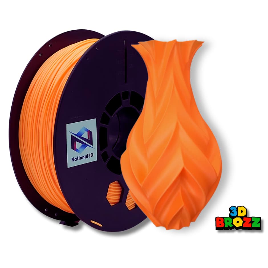 FILAMENTO PLA MAX HIGH SPEED LARANJA CLARO NATIONAL 3D - 1KG