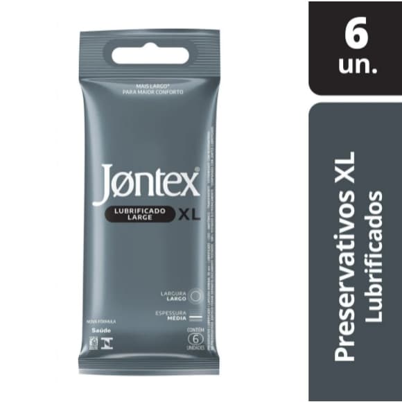 Camisinha Jontex Lubrificado XL 3 e 6 unidades